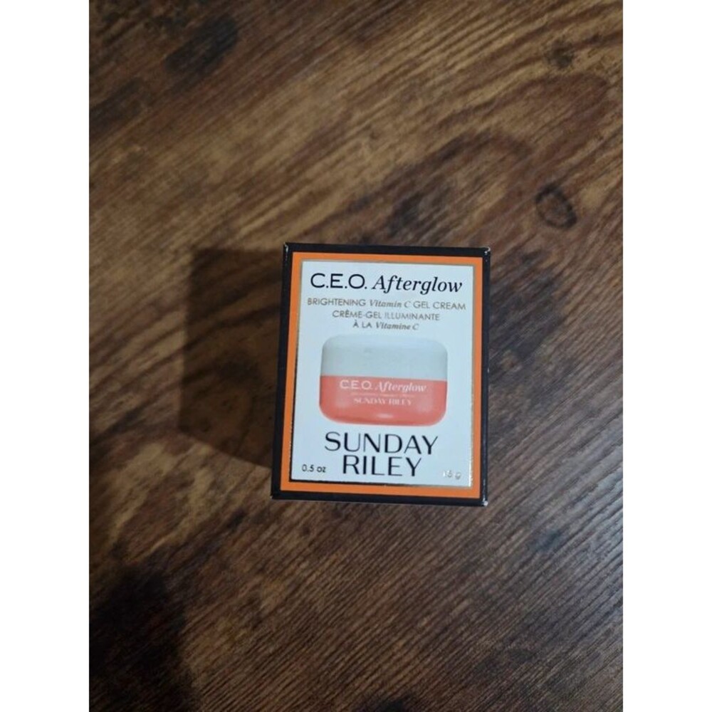 NIB Sunday Riley C.E.O. Afterglow Brightening Vitamin C Gel Cream - Travel Size